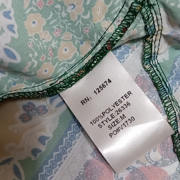 𝅺Bohemian Printed Mini Dress Medium - Picture 7 of 12